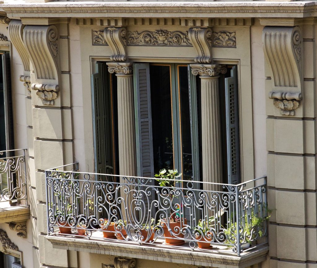 Modernist barcelona balcony
